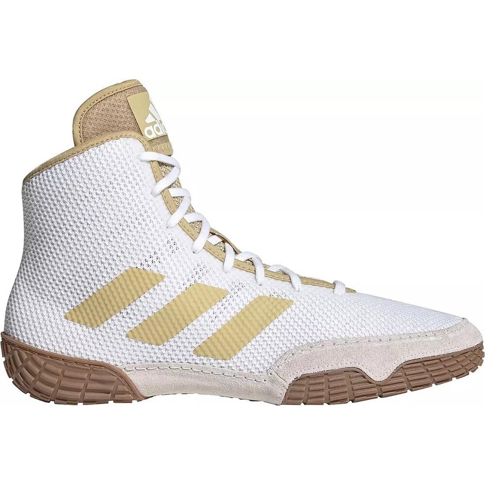 Adidas Tech Fall 2.0 Wrestling Shoes White/Gold Men’s Size 10.5 - (FZ5389)